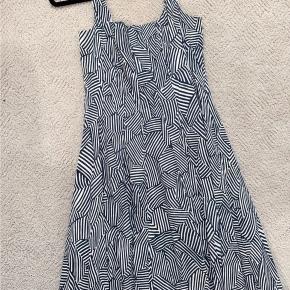 STAUD black and Cream Striped Dress - Picture 6 of 6